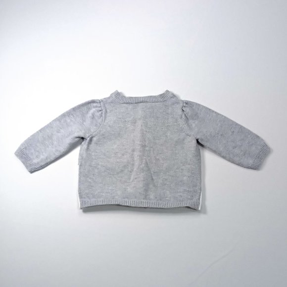 Gymboree Gray, Knit Cardigan 0-3M - Picture 2 of 4